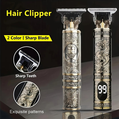 YAIAWISU Men's -Like Electric Hair Clipper & Beard Trimmer - USB- Operation, T-Shaped Blade with 4 Adjustable Speeds (Limited Combs), Self-Cleaning Design, Lithium-Free -Free Technology, All-in-One Hair Cutting