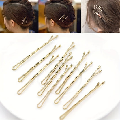 Wavy Alloy Hair Clips for Women - Elegant Styling Accessories