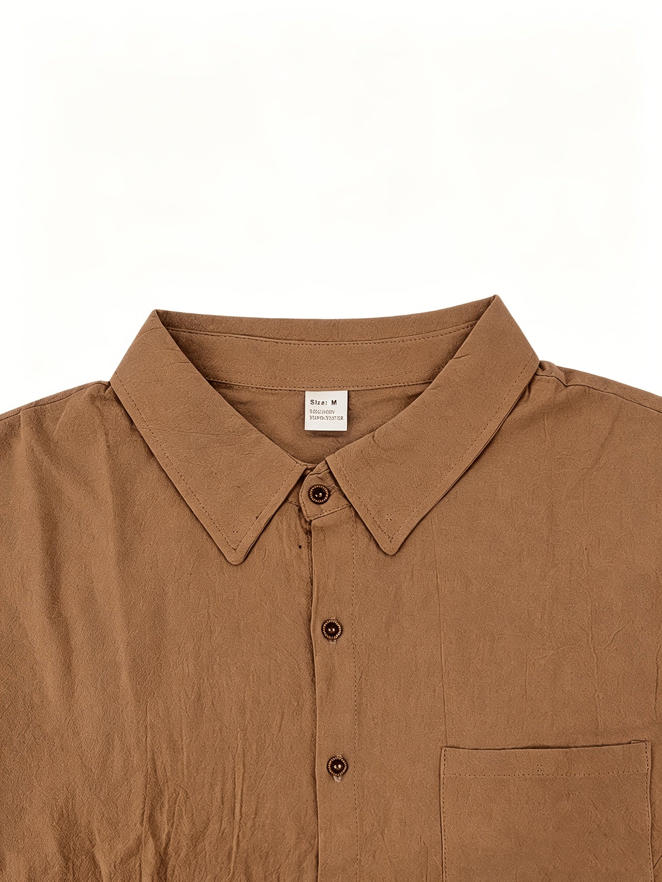 Men's Summer Linen Shirt and Long Pants Set Casual Loose Fit
