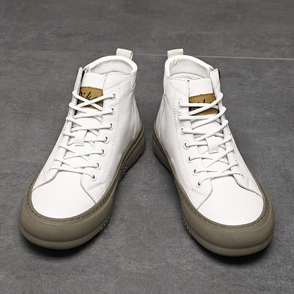 Men's British Style Retro Short Boots with Side Zipper