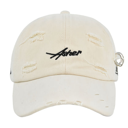 1/2pcs Vintage Ripped Baseball Cap Washed Distressed Dad Hats Letter Embroidery Hip Hop Sun Hats for Women & Men