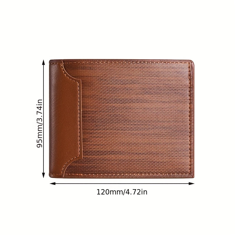 Travel Accessories Travel Wallet Premium Men's Card Holder Daily Use ID Case with 8 Card Slots Unisex Ticket Holder Coin Purse Suitable for and Middle-Aged Christmas Gift