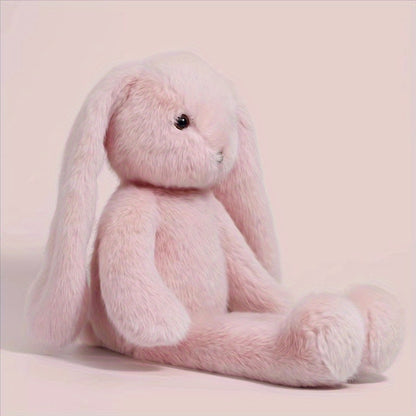 44cm/17.3in Cute Long-Eared Pink Candy Rabbit, Floppy Ears Plush Toy, Soft Plush Cartoon Bunny Doll, Easter Bunny Doll Easter Gift Valentine's Day Gift Christmas Gift