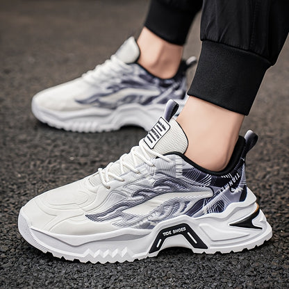Men's Low-Top Skate Shoes - Breathable PU/Fabric Upper, EVA Cushioned Insole  Durable PVC Sole - Lace-Up Design with Letter Print/Stripes/Solid Colors for Urban Streetwear  Casual Wear