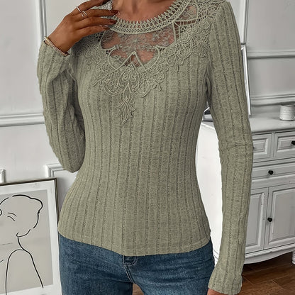 Directional Women'S French Lace Long Sleeve T-Shirt