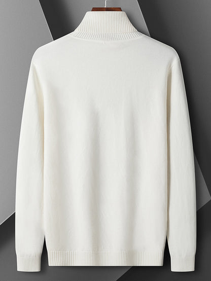 Men's High Neck Fashion Warm Comfortable Soft Skin-Friendly Commuter Sweater Inner Layer 1NG01