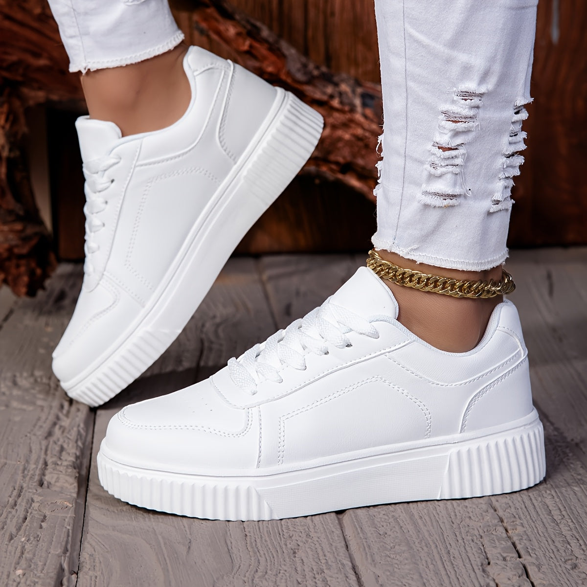 Teen Lace-Up Casual Sneakers with Tassel Detail