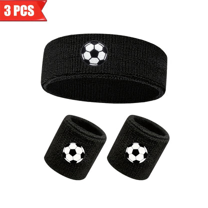 3pcs Breathable Headband and Wristband Set for Sports
