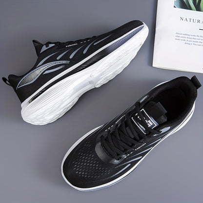 Mesh Men's Running Shoes, Women's Lightweight Breathable Soft Cushioned Outsole for Road and Trail Use, Multifunctional Non-Slip Shoes Suitable for Marathon, Off-Road Cycling, Gym Aerobics, Hiking, Mountaineering, and Daily W - ayq