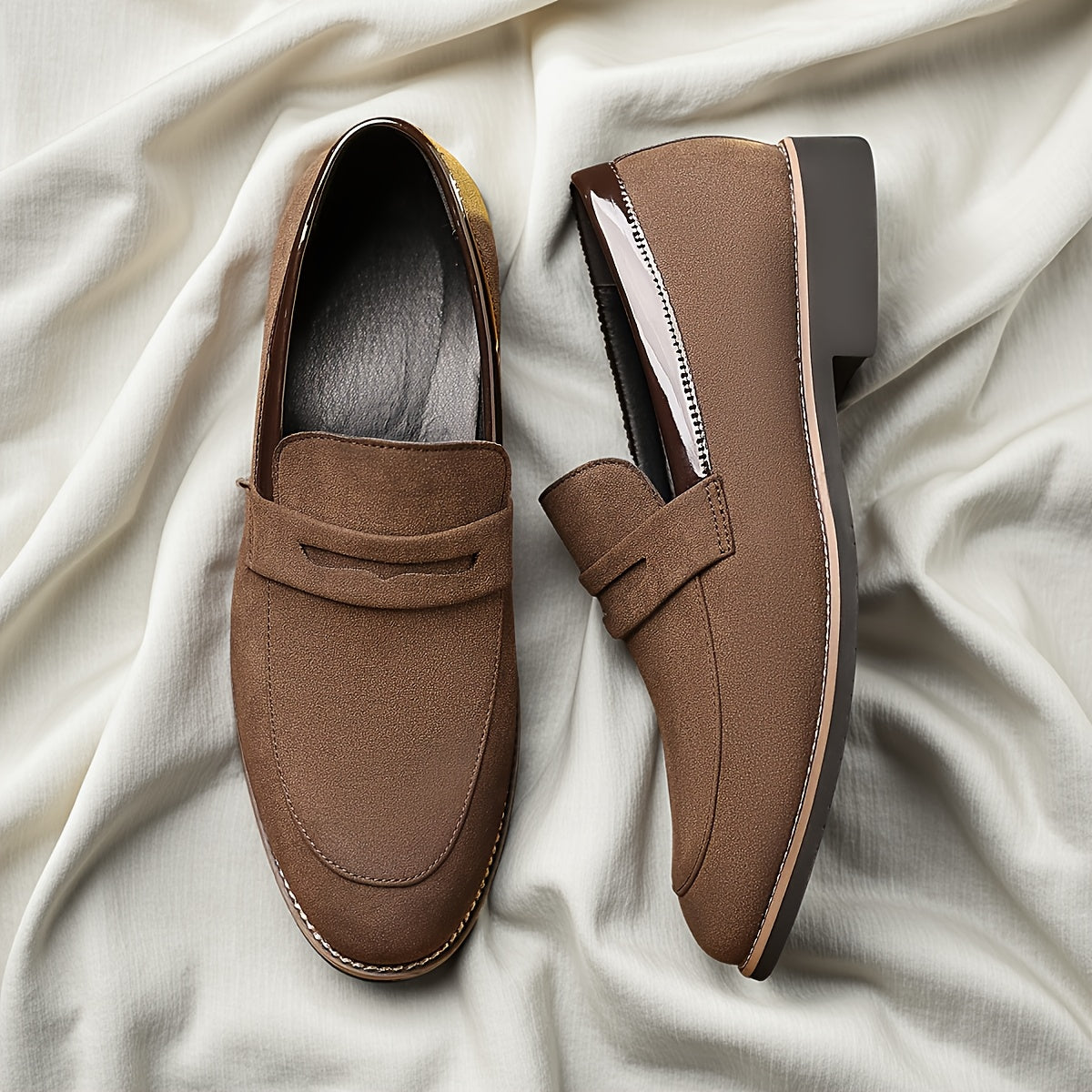 Italian-Style Matte PU Loafers for Casual Everyday Comfort