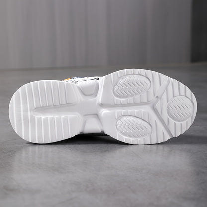 Women's Lightweight Running Shoes - Cushioned Stability Gym Sneakers with Arch Support, Breathable Fabric/PU Upper - All-Season Walking Shoes for Training, Everyday  Formal Events - White  Black Athletic Footwear, Comfortab