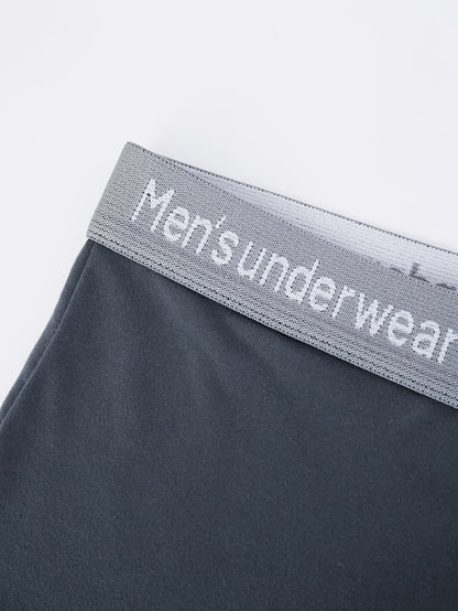 Men's Plus Size Long Briefs 4-Pack, Comfortable Polyester Blend