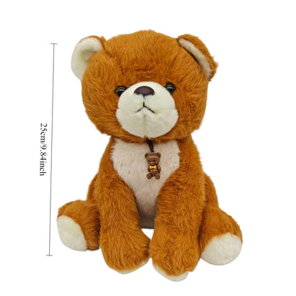 Best-Selling Soft Plush Teddy Bear Doll - Realistic Brown & White Stuffed Animal with Black Eyes & Nose, Cuddly Bedtime Companion for, Birthday Gift for &, Bedtime Friend