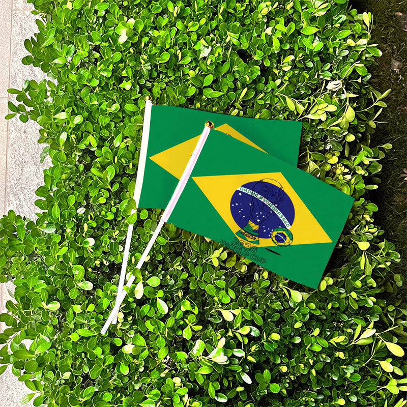 FIFA 2026 World Cup Handheld Fan Flag with Jules Rimet Trophy