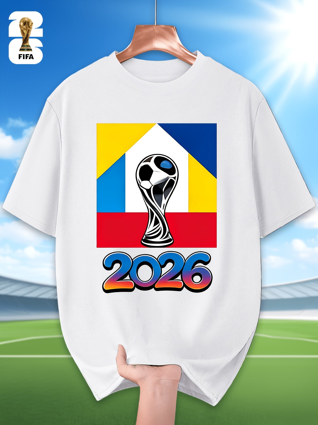 Men's FIFA 2026 Casual Crew Neck T-Shirt for Training & Running