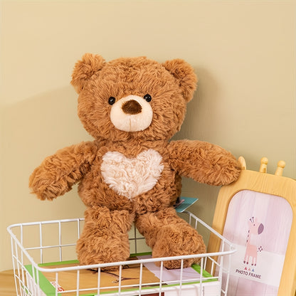 35Cm/13.78In Adorable Heart-Shaped Bear Plush Toys Kawaii Panda Stuffed Animals Ultra Soft Cuddly Gifts for Boys And Girls Birthday Celebrations Holiday Home Decoration