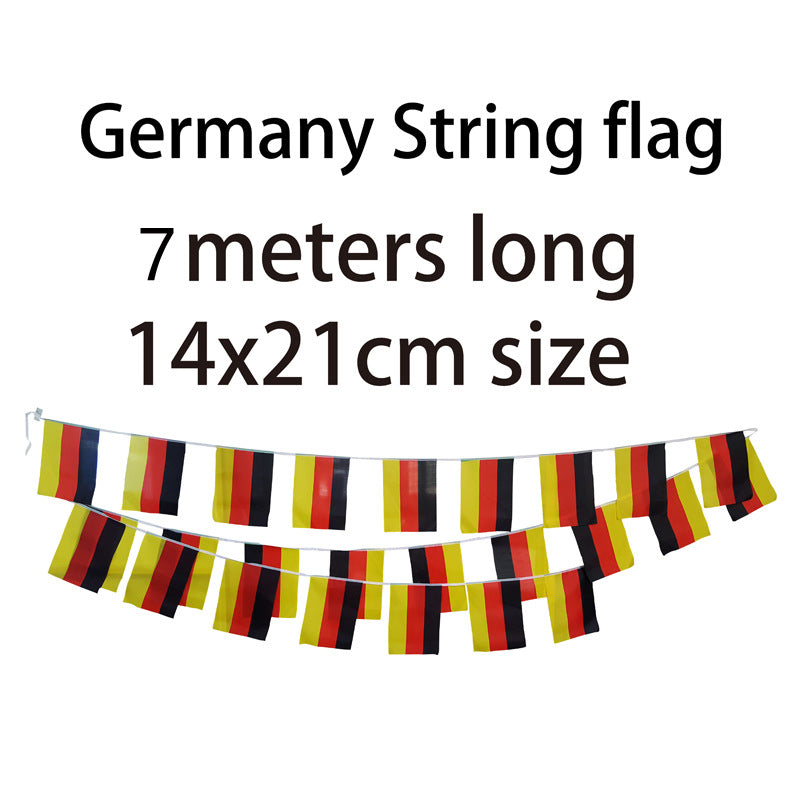 National Soccer Team Flags for Match Day Party Decor