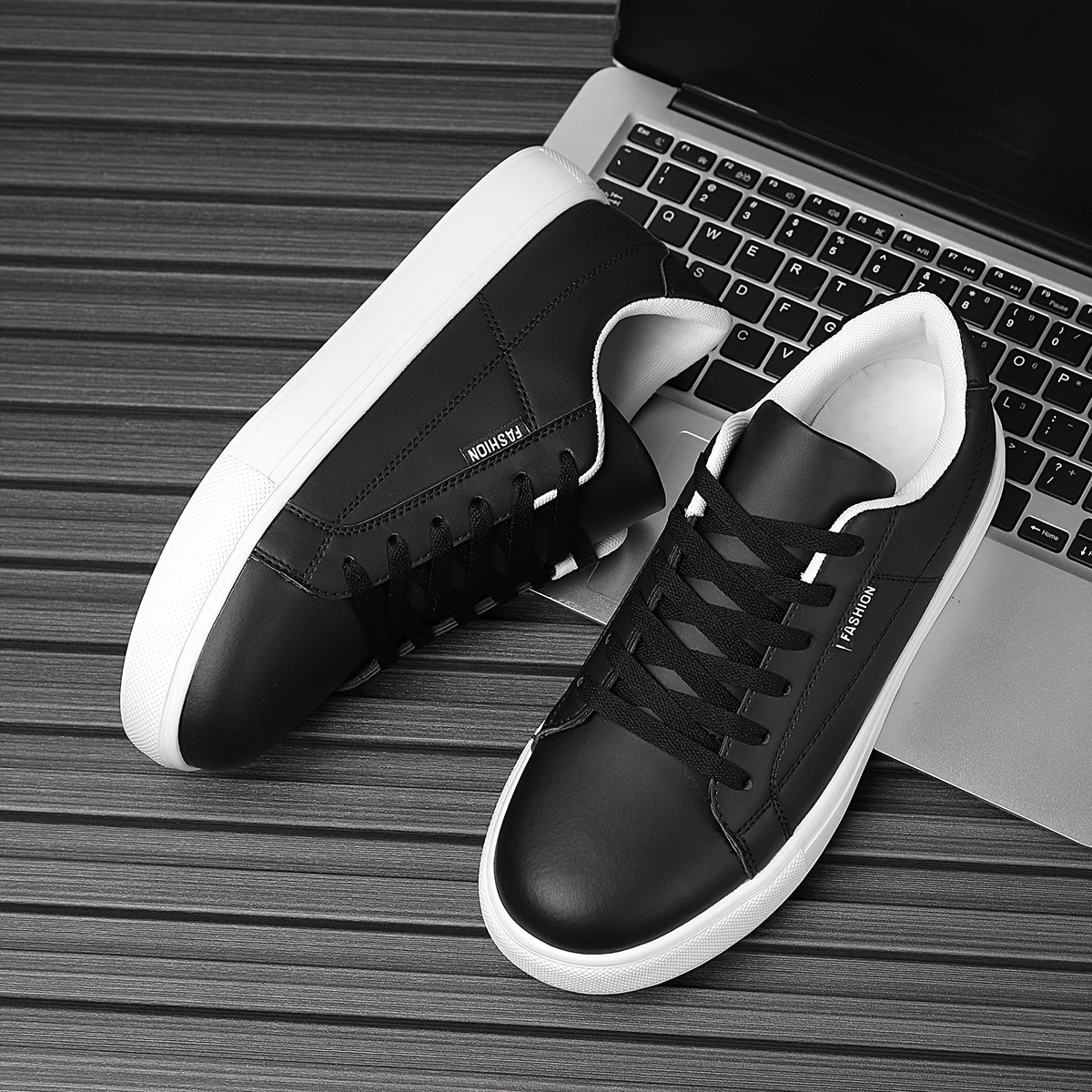 Men's Low-Top Sneakers with Cushioned Sole & Letter '' - - Urban Hiking Shoes Suitable for Daily Wear, Outdoor, Commuting - Lightweight Round-Toe Casual Sports Footwear - ayq