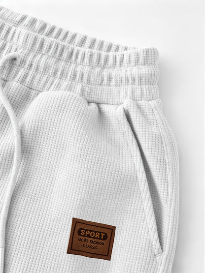 Men's Summer Knit Casual Shirt & Shorts Set with Breathable Fabric