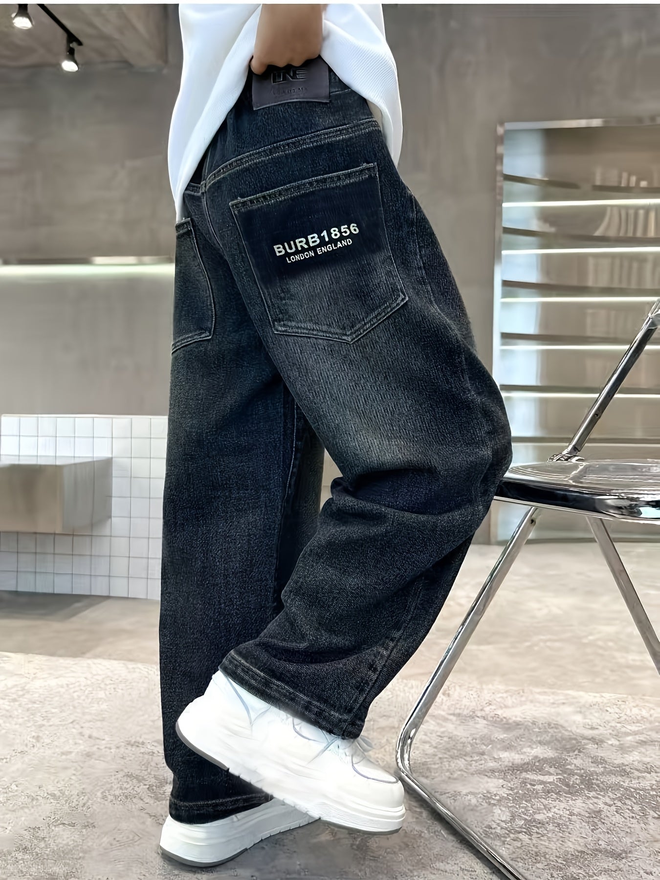 Boys' Loose Straight-Leg Denim Pants for All Seasons