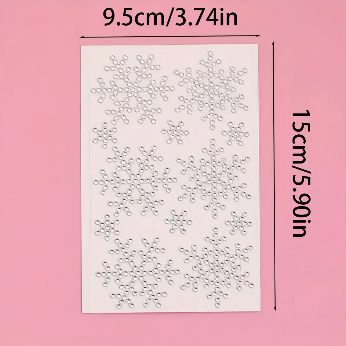 1pc White 3D Snowflake Rhinestone Eye Sticker - Sparkling Face & Eyelid Decoration, Gemstone Patch for Y2K, Music Festival, Party Makeup, Winter Costume - Easy Apply Glam Accessory