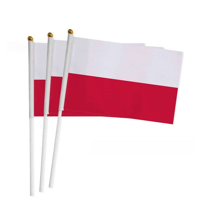 3pcs Portable Hand-Waving Flags for Sports Fans and Events