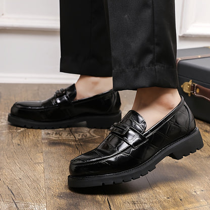 Men's Business Casual Thick-Soled Slip-On Loafers