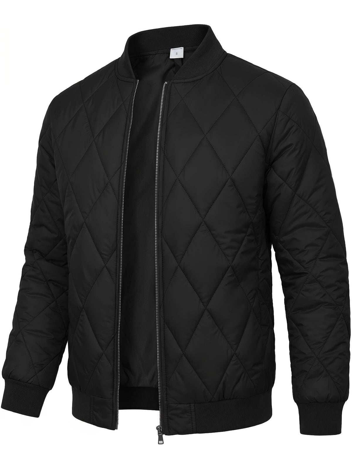 Men's Casual Baseball Collar Jacket - Warm Windproof Fall Coat