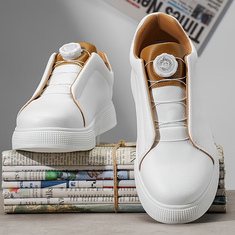 Men's Casual Slip-Resistant Sports Shoes with Buckle Closure