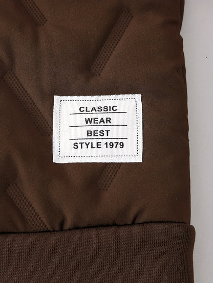 ' Autumn/Winter New Thickened Fleece-Lined Hooded Jacket with Striped Print on One Side, Warm and Stylish Zip-Up Sweatshirt Top + Solid Color Drawstring Straight Leg Pants, Fashionable Classic Versatile Casual Long Pants 2pcs