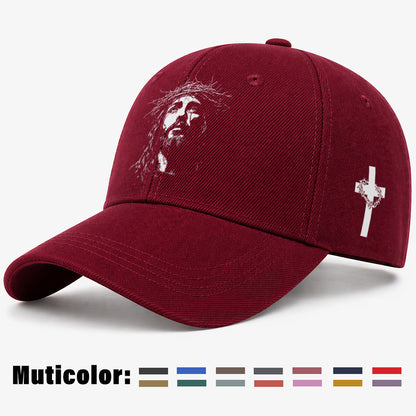 Unisex Christian Baseball Cap with Adjustable Cross Design
