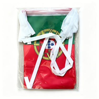 Portugal String Flags Banner 6m Durable Polyester 20 Flags