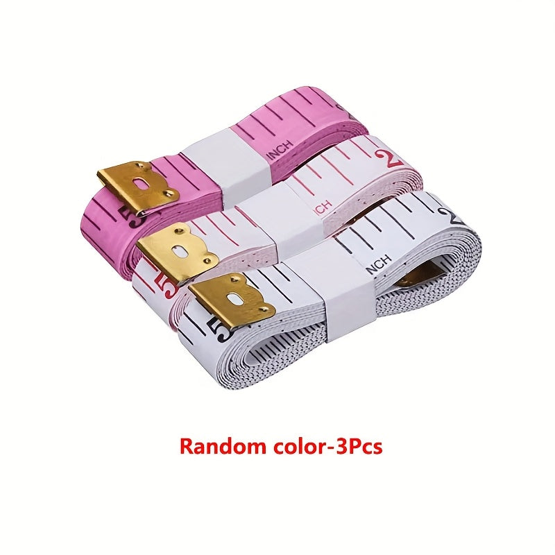 1/3/5pcs of Assorted Color Flexible Measuring Tape, Used for Body Measurements, Sewing, And in Centimeters. - ayq