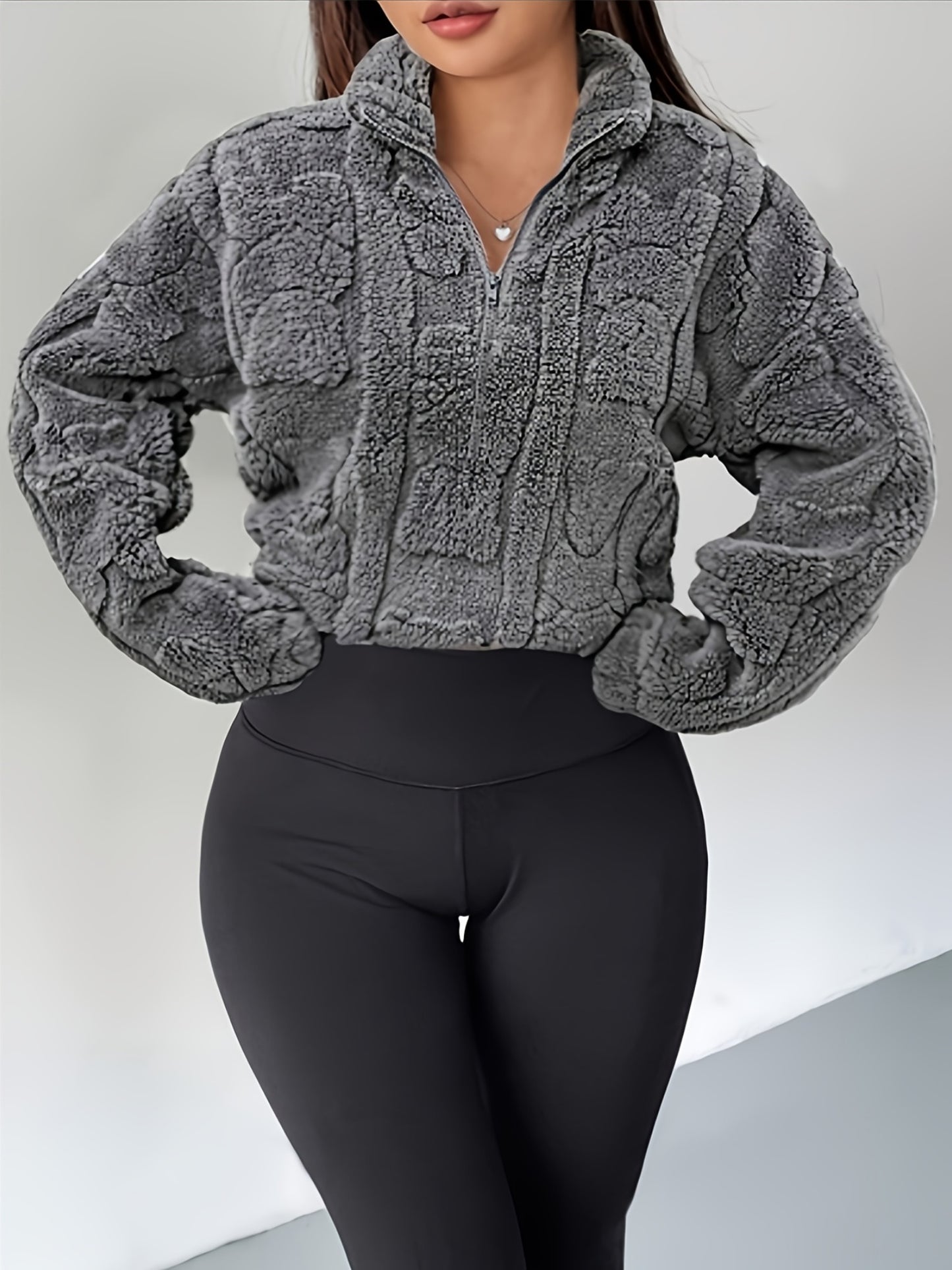 Women'S Casual Long Sleeve Hoodie with Front Zipper - Cozy Fleece-Lined Pullover, All-Season Comfort, Casual Wear Hoodie