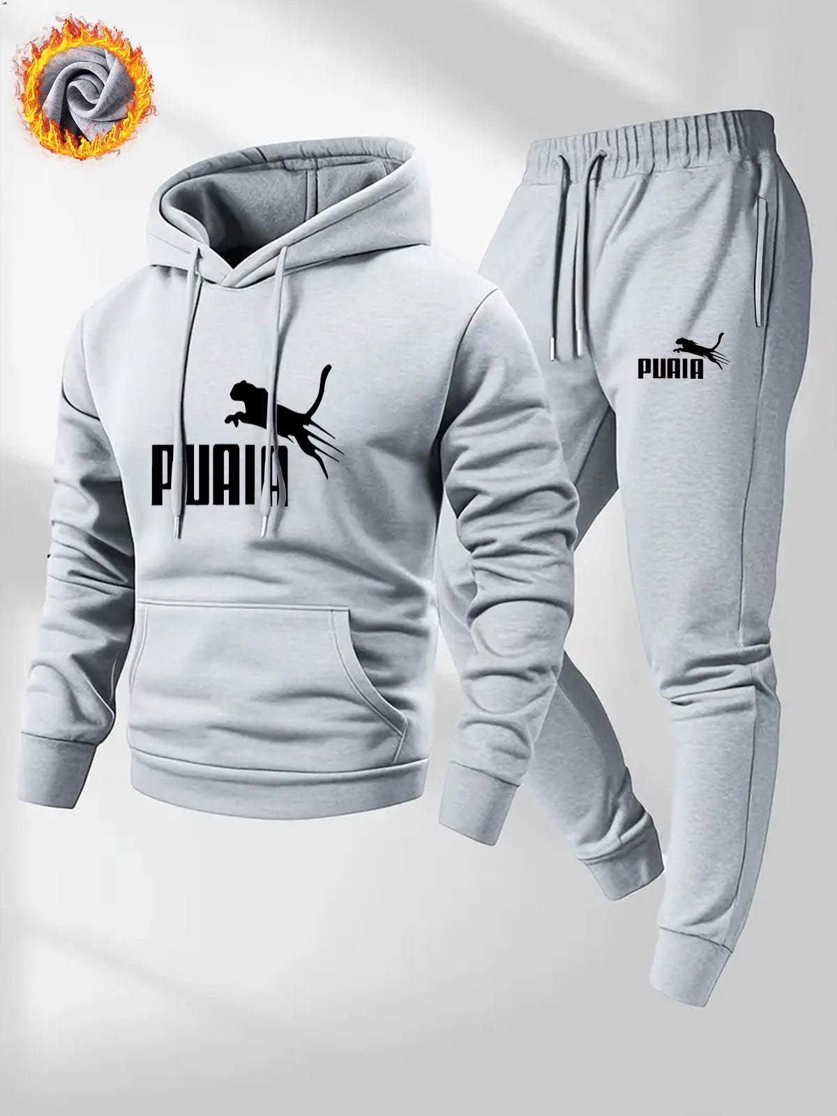 Men's Fall/Winter Casual Hoodie and Sweatpants Set