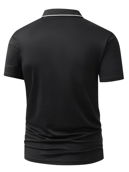 S8 Men'S Quick-Dry Polo Shirt | 4518 Stylish BQSS Design, Airy And Comfortable for Workouts, Casual Wear, And Trendy Lightweight And Sturdy Top with Short Sleeves And Button Features - ayq