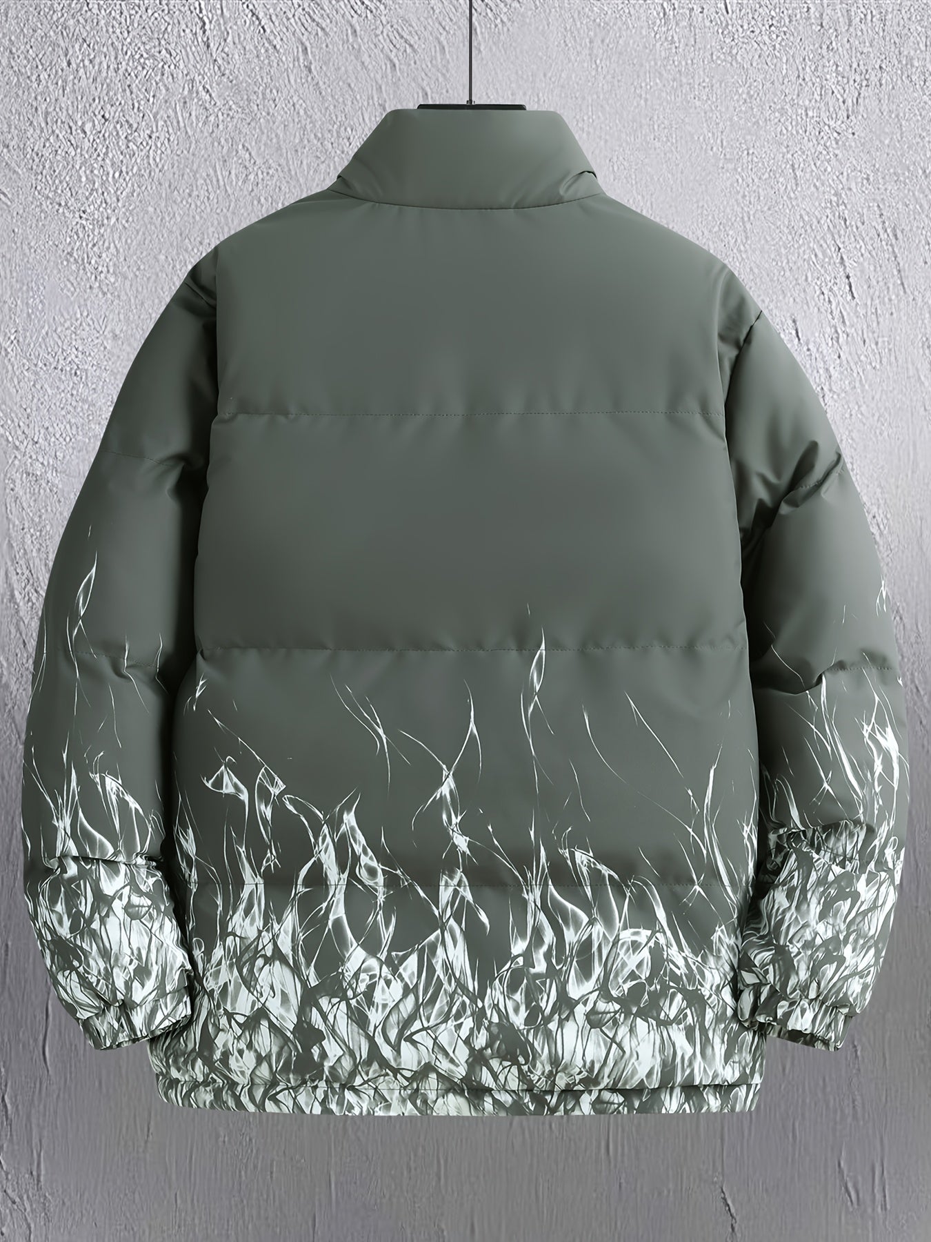 Men'S Heavyweight Winter Jacket - Full-Zip Hooded Coat with Stand Collar, Navy Blue Cold Weather Outerwear, Polyester Insulated Jacket for Everyday & Formal Events, Non-Stretch Fabric, Zipper Closure, Winter Coats, Formal Eve