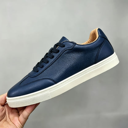Men's Casual Lace-Up Sneakers in Classic Solid Colors