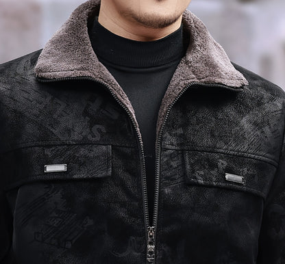 Men's Heavyweight Winter Jacket - Thermal Insulated Coat with Full-Zip Closure, Formal Office & Casual Outerwear - Polyester Lining - Non-Stretch Fabric - Professional Administrative Jacket for Cold Weather