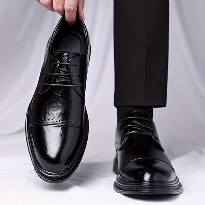 Men's Casual Business Shoes PU Upper Pointed Toe