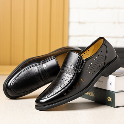 Men's Summer Slip-On Oxford Shoes Breathable Non-Slip Casual Business