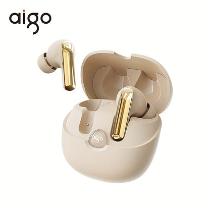 Aigo 5.4 Wireless Headphones with a Microphone, TWS In-Ear Sports Headphones, Stereo In-Ear Headphones with an LED Display, And Wireless Running Earphones for Gifts.