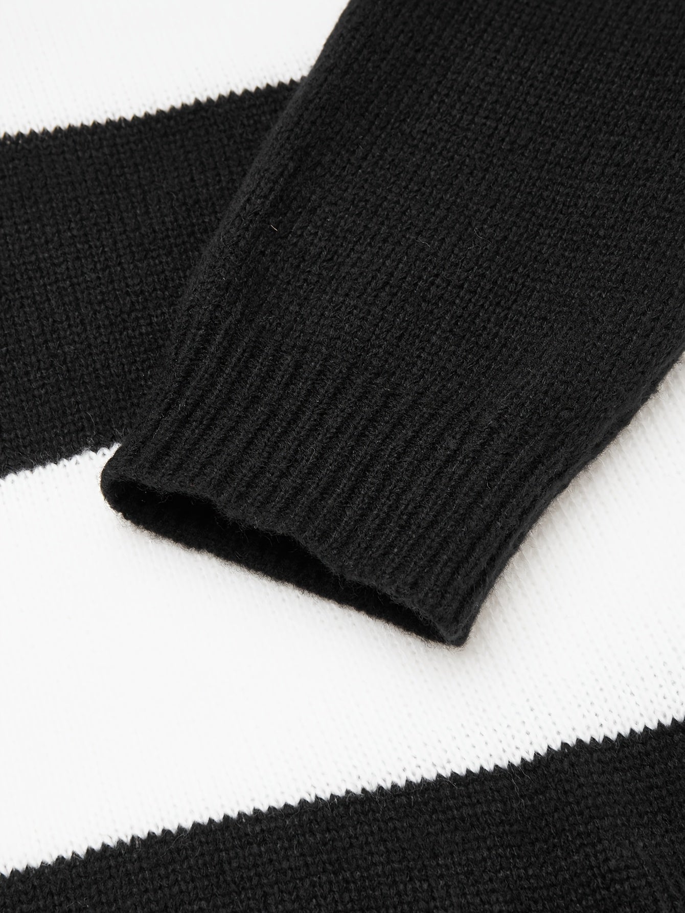 Men'S High-Neck Striped Knit Sweater, Stylish Color-Blocked Pullover for Spring And Autumn - ayq