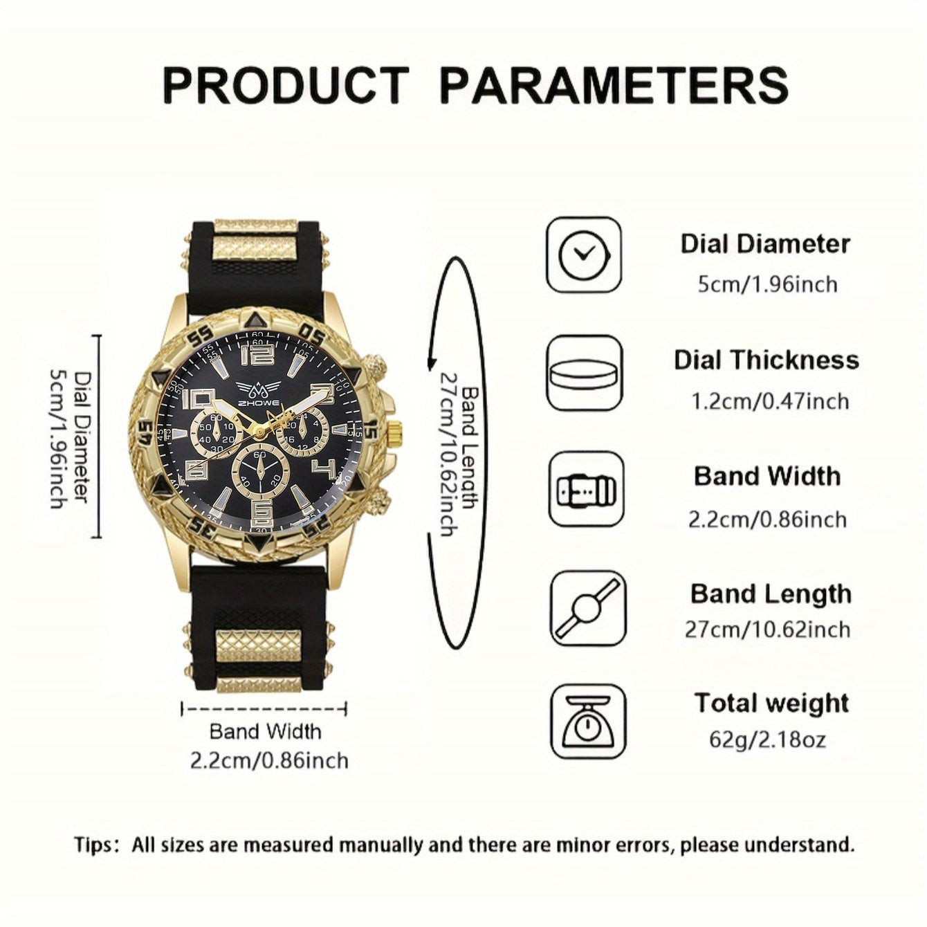 6pcs Men's Fashionable Quartz Watch Set with Wallet, Glasses, Pen, Ambient Light & Steel Ballpoint – Perfect for Daily Wear, Parties, Valentine's Day, Easter, Christmas, Halloween,  Gifts to Friends and Family