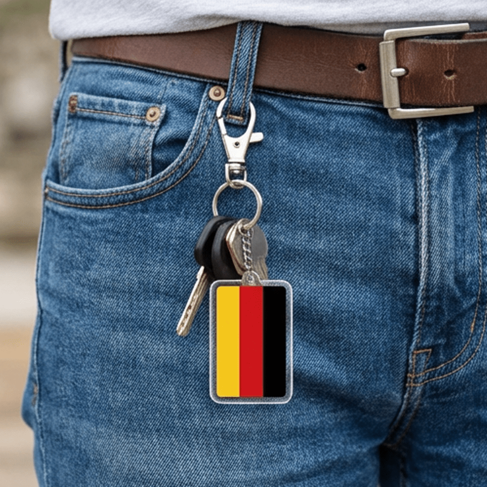 FIFA 2026 World Cup Acrylic Keychain with US-Canada-Mexico Flags