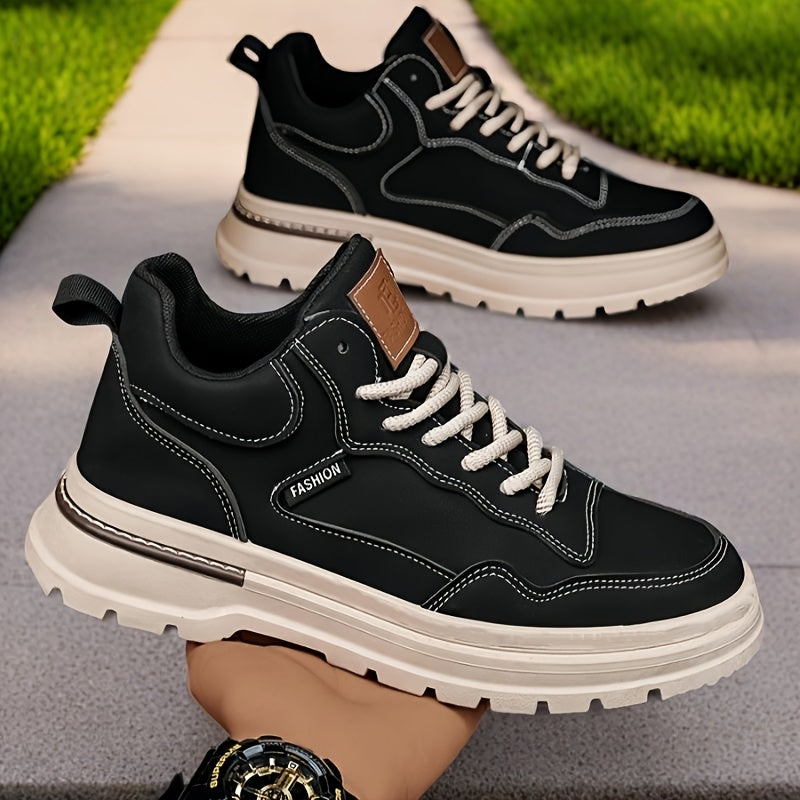 Plus Size Mens Low-Top Casual Ankle Boots for Spring Fall