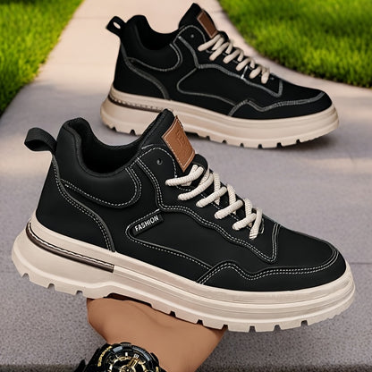 Plus Size Mens Low-Top Casual Ankle Boots for Spring Fall