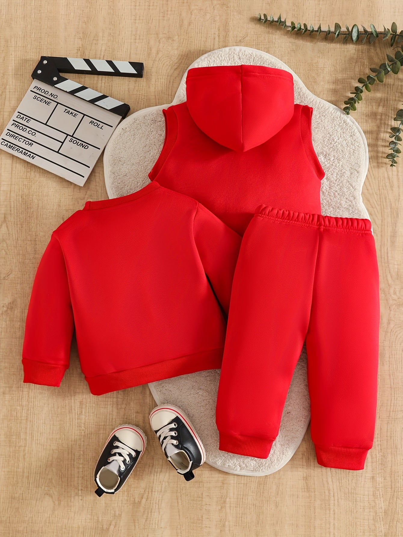 Toddler Boys 3-Piece Fall/Winter Pullover Set with Vest