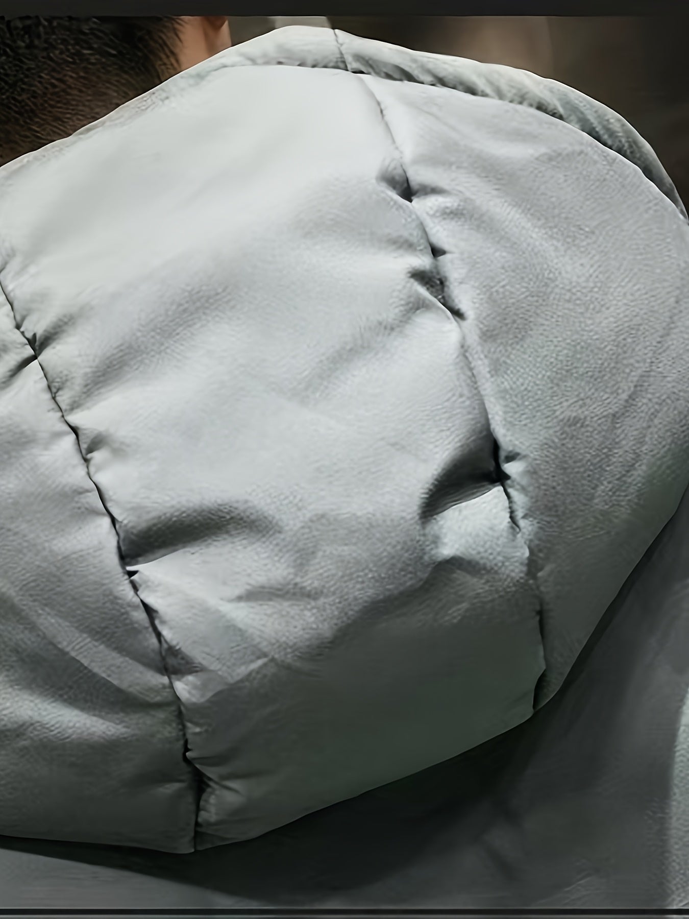 Men's Winter Windproof Jacket Thickened Insulated College Style Hooded Coat with Zipper Front, Pockets & Machine Washable - Solid Color for Hiking & Outdoor Activities