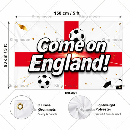 England Football Supporter Banner 150x90cm Polyester Flag